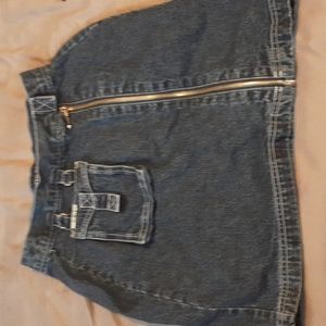 Y2k denim skirt